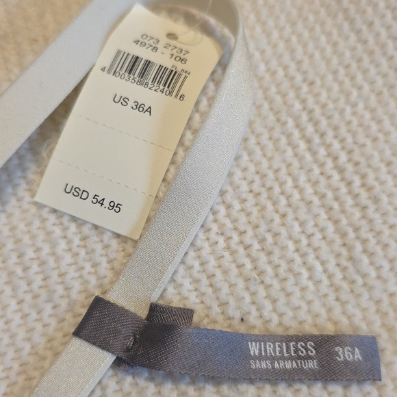 New With Tags Aerie Lace Underwire Bra in Ivory 36A - Picture 3 of 4